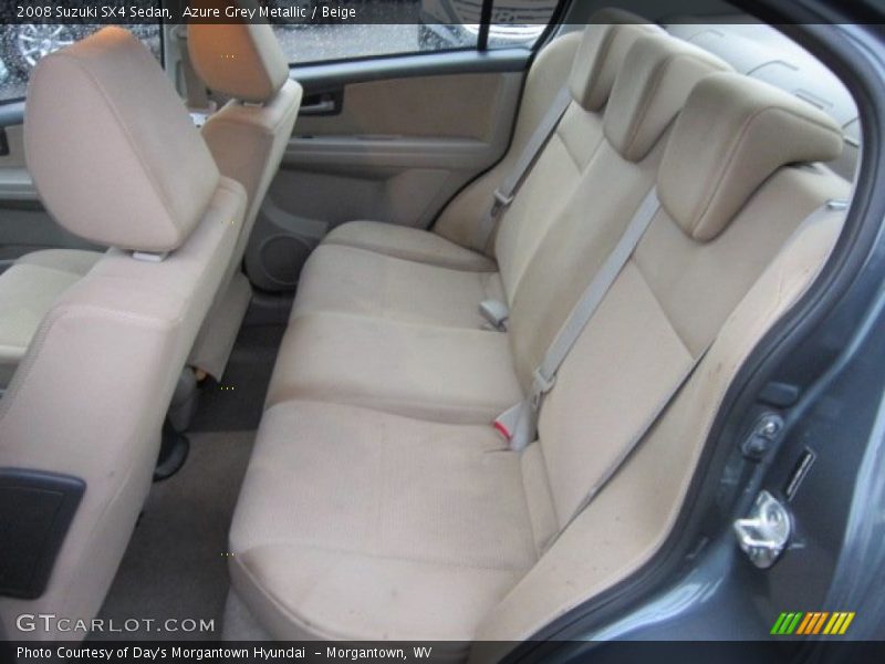 Azure Grey Metallic / Beige 2008 Suzuki SX4 Sedan