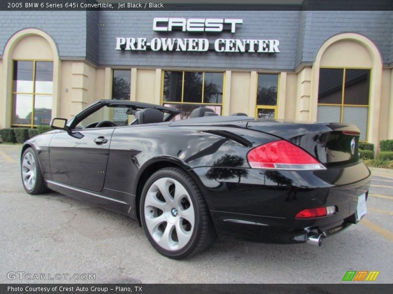 Jet Black / Black 2005 BMW 6 Series 645i Convertible