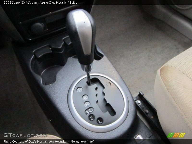 Azure Grey Metallic / Beige 2008 Suzuki SX4 Sedan
