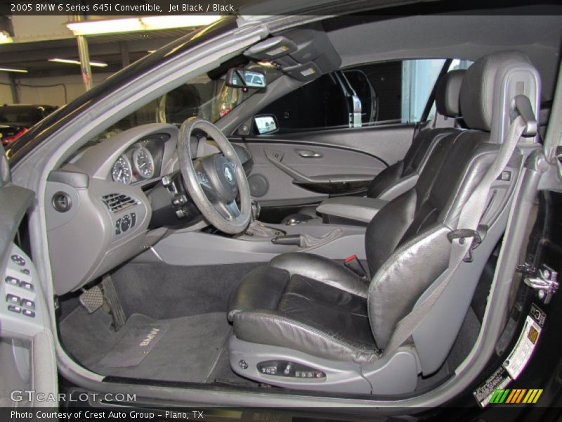 Jet Black / Black 2005 BMW 6 Series 645i Convertible