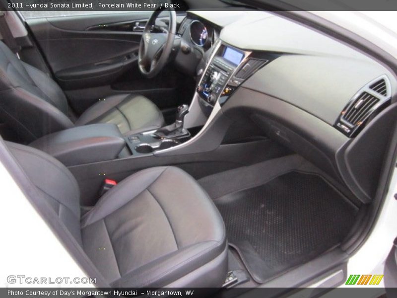 Porcelain White Pearl / Black 2011 Hyundai Sonata Limited