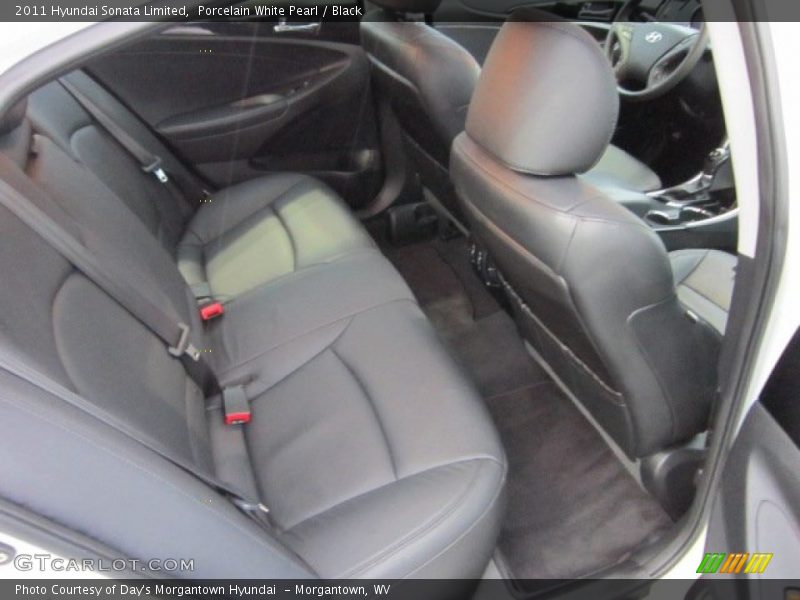 Porcelain White Pearl / Black 2011 Hyundai Sonata Limited