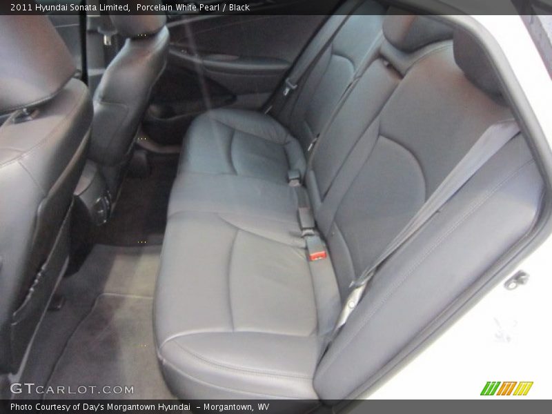 Porcelain White Pearl / Black 2011 Hyundai Sonata Limited