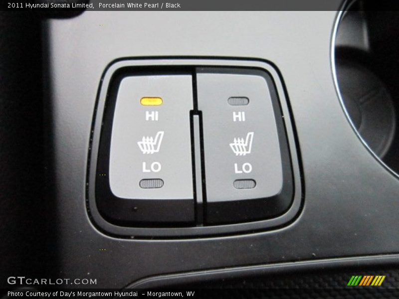 Porcelain White Pearl / Black 2011 Hyundai Sonata Limited