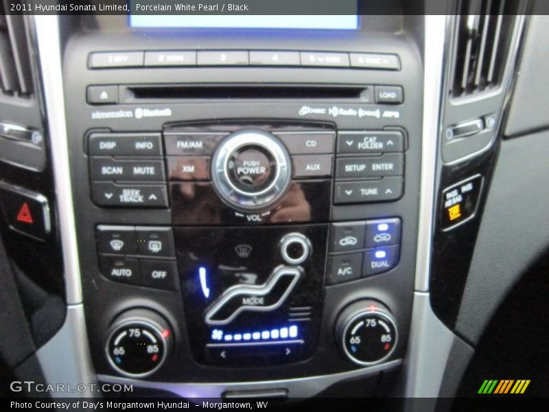 Porcelain White Pearl / Black 2011 Hyundai Sonata Limited