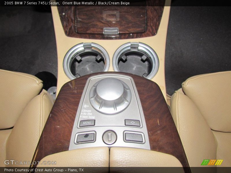 Orient Blue Metallic / Black/Cream Beige 2005 BMW 7 Series 745Li Sedan