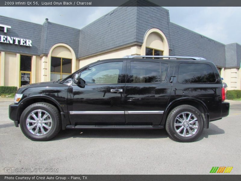 Liquid Onyx Black / Charcoal 2009 Infiniti QX 56