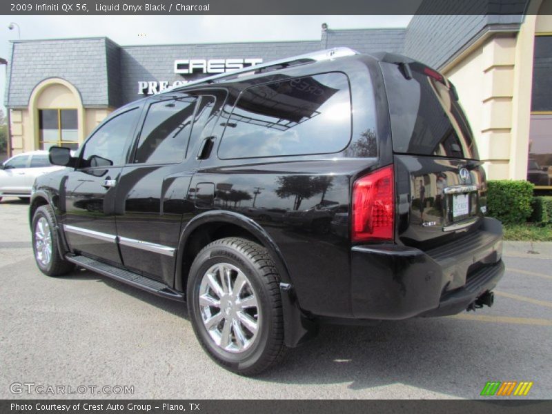 Liquid Onyx Black / Charcoal 2009 Infiniti QX 56