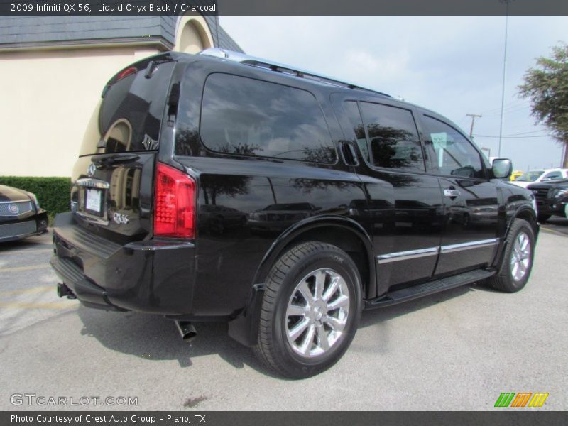 Liquid Onyx Black / Charcoal 2009 Infiniti QX 56