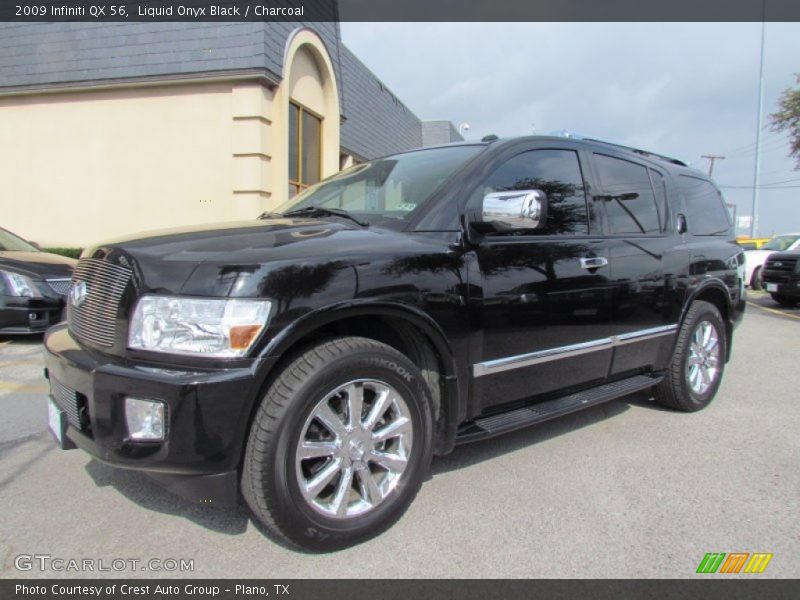 Liquid Onyx Black / Charcoal 2009 Infiniti QX 56