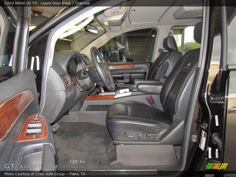 Liquid Onyx Black / Charcoal 2009 Infiniti QX 56