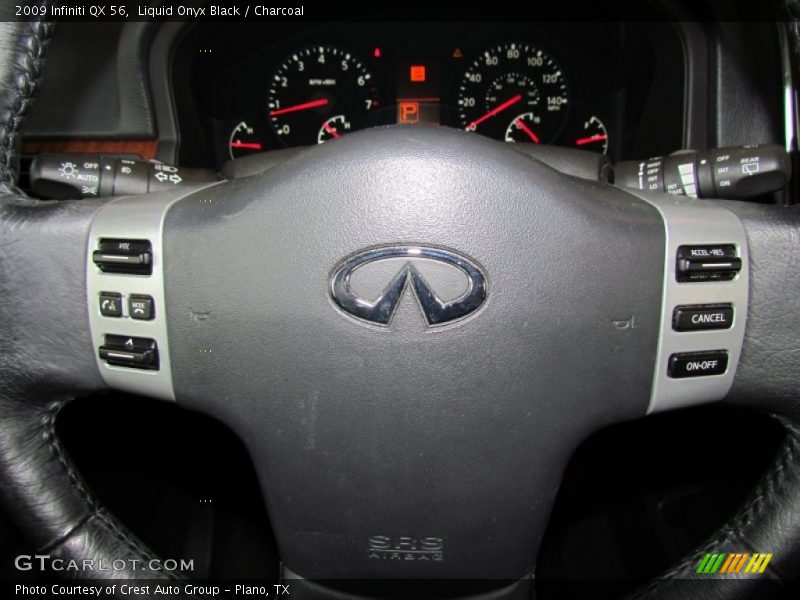 Liquid Onyx Black / Charcoal 2009 Infiniti QX 56