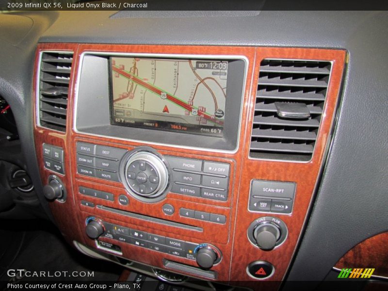 Liquid Onyx Black / Charcoal 2009 Infiniti QX 56