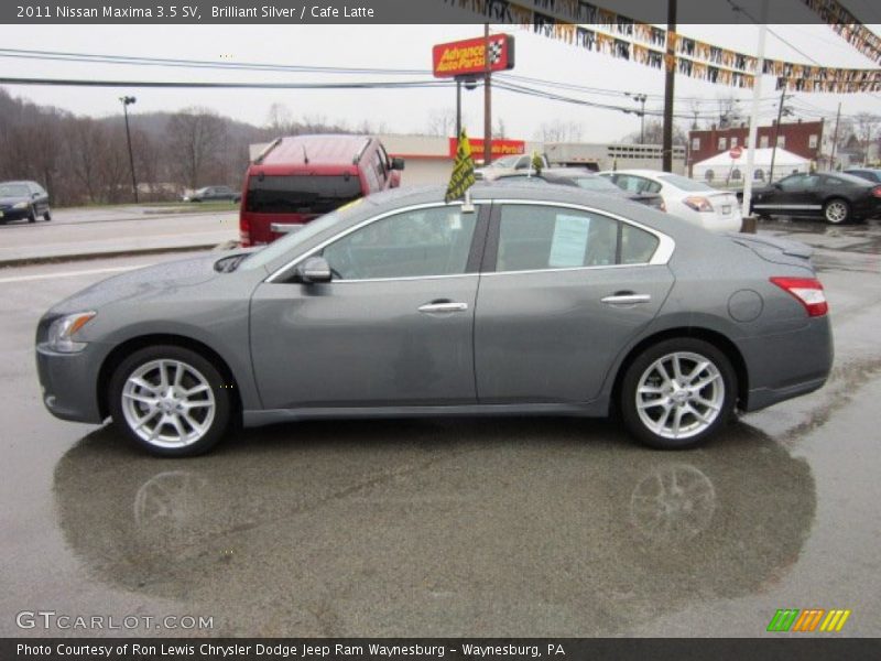 Brilliant Silver / Cafe Latte 2011 Nissan Maxima 3.5 SV
