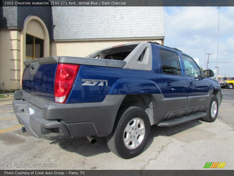 Arrival Blue / Dark Charcoal 2003 Chevrolet Avalanche 1500 Z71 4x4