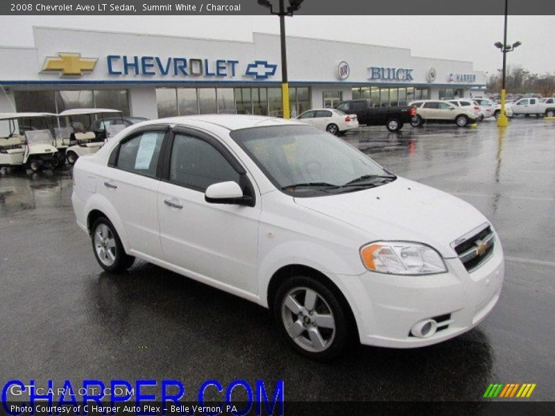 Summit White / Charcoal 2008 Chevrolet Aveo LT Sedan