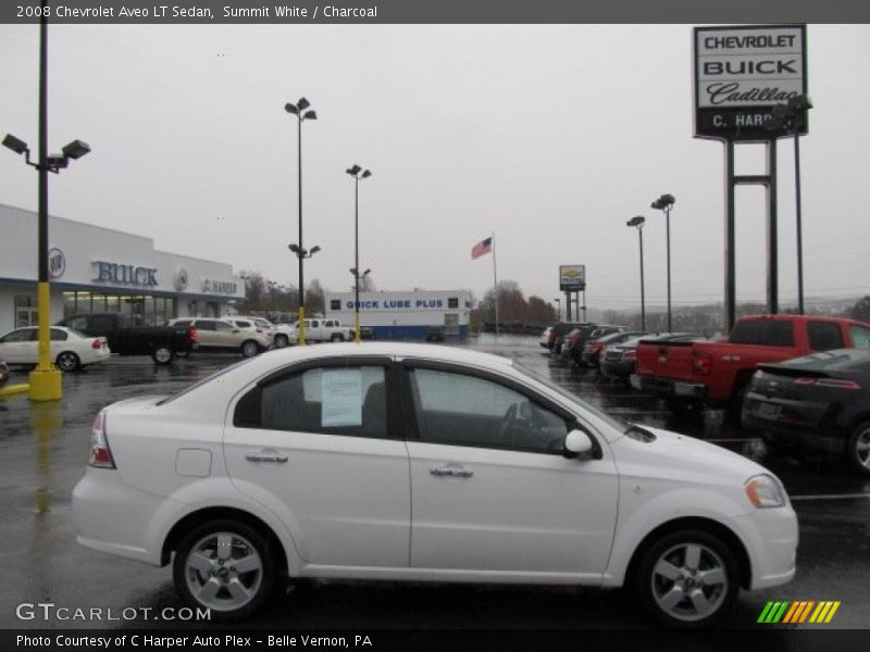 Summit White / Charcoal 2008 Chevrolet Aveo LT Sedan