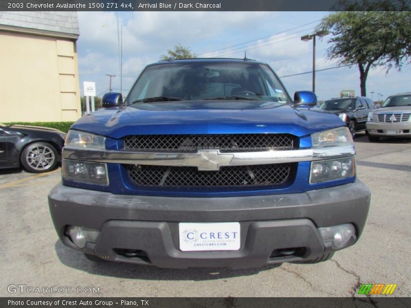 Arrival Blue / Dark Charcoal 2003 Chevrolet Avalanche 1500 Z71 4x4