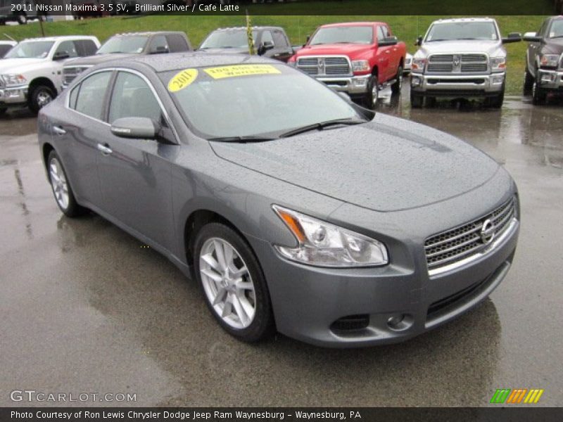 Brilliant Silver / Cafe Latte 2011 Nissan Maxima 3.5 SV