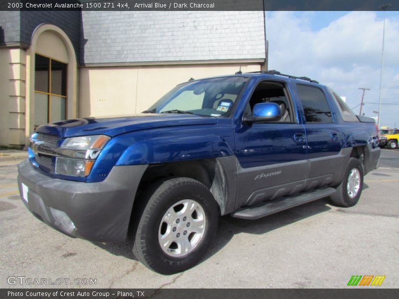 Arrival Blue / Dark Charcoal 2003 Chevrolet Avalanche 1500 Z71 4x4