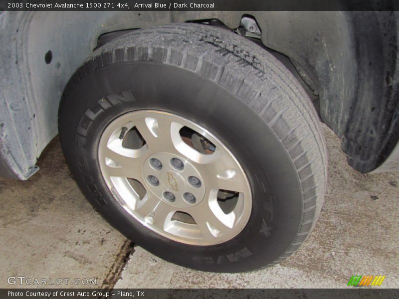 Arrival Blue / Dark Charcoal 2003 Chevrolet Avalanche 1500 Z71 4x4