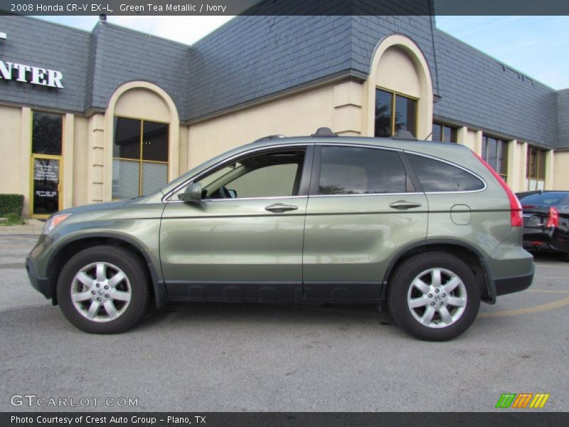 Green Tea Metallic / Ivory 2008 Honda CR-V EX-L