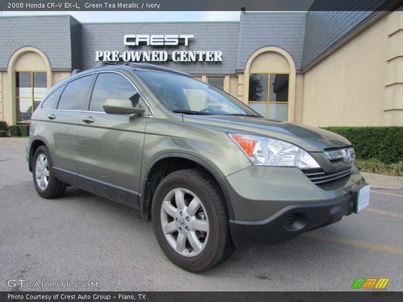 Green Tea Metallic / Ivory 2008 Honda CR-V EX-L