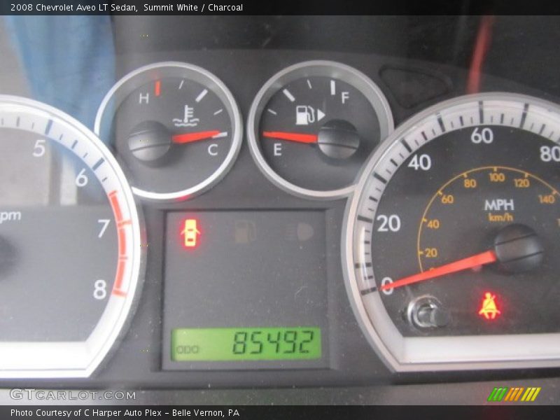 Summit White / Charcoal 2008 Chevrolet Aveo LT Sedan
