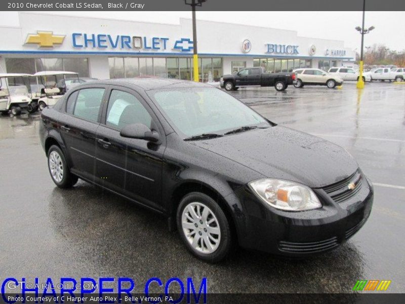 Black / Gray 2010 Chevrolet Cobalt LS Sedan