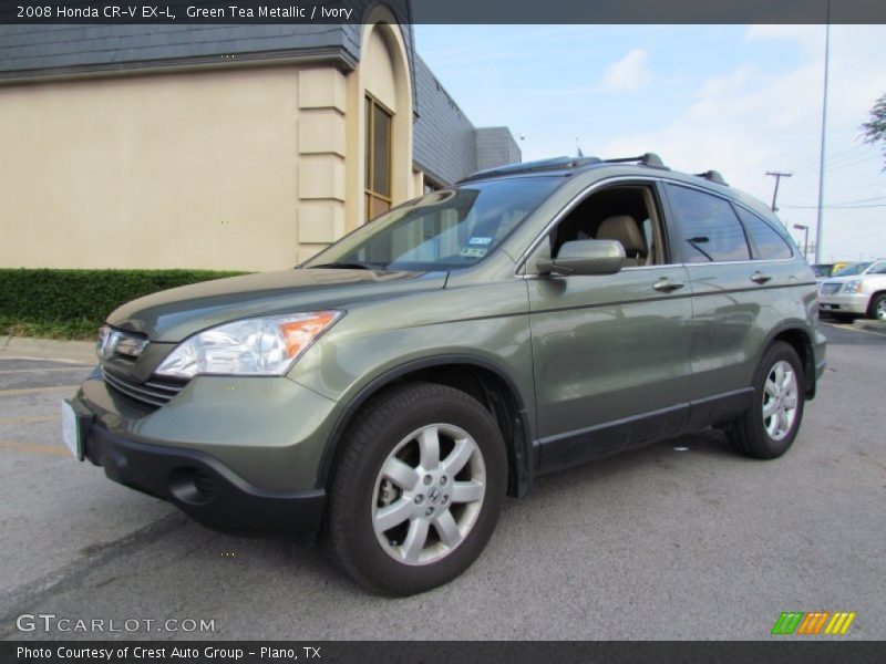 Green Tea Metallic / Ivory 2008 Honda CR-V EX-L