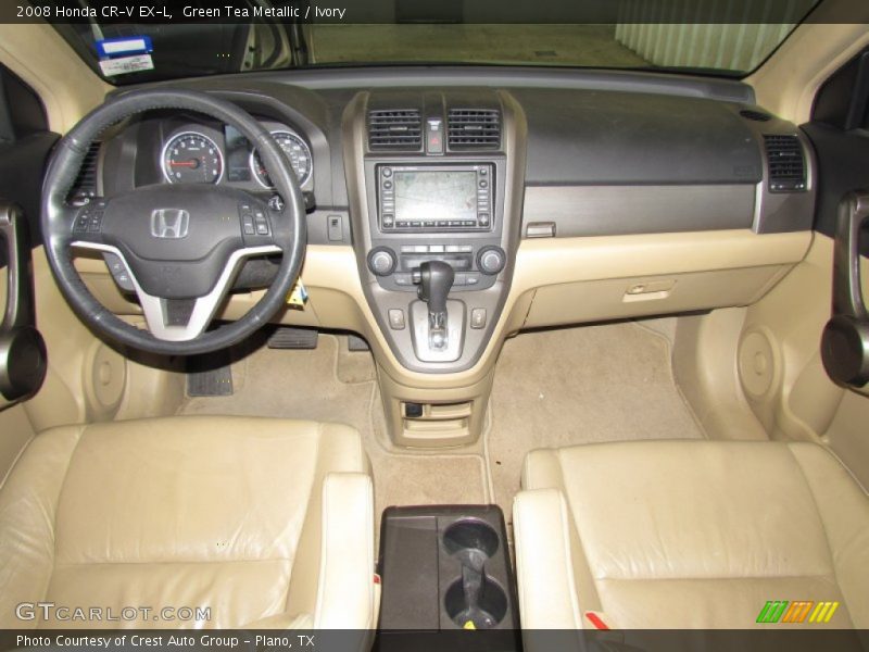 Green Tea Metallic / Ivory 2008 Honda CR-V EX-L