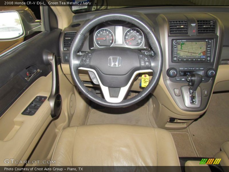 Green Tea Metallic / Ivory 2008 Honda CR-V EX-L