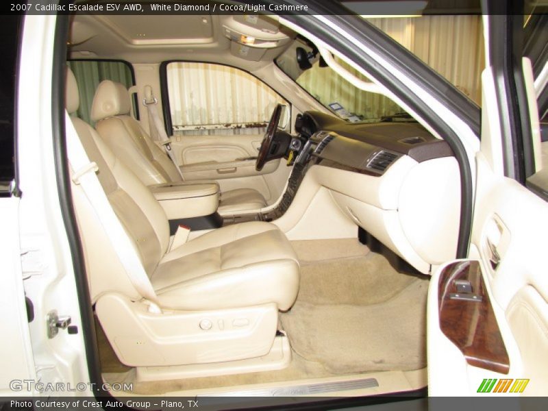 White Diamond / Cocoa/Light Cashmere 2007 Cadillac Escalade ESV AWD