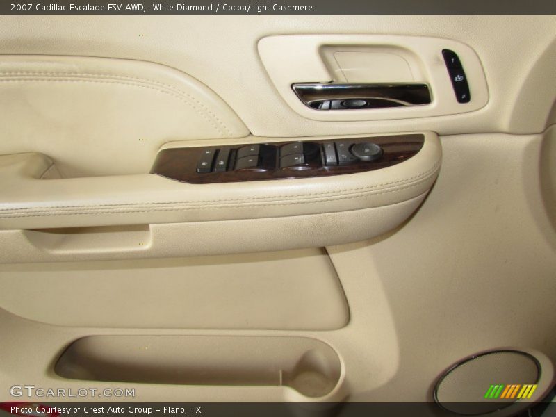 White Diamond / Cocoa/Light Cashmere 2007 Cadillac Escalade ESV AWD
