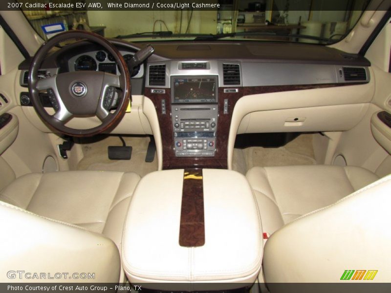 White Diamond / Cocoa/Light Cashmere 2007 Cadillac Escalade ESV AWD