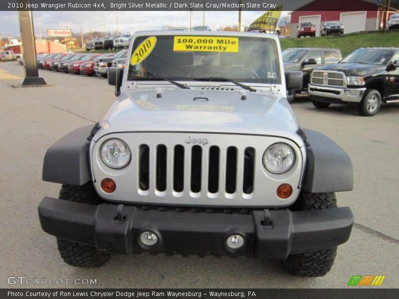 Bright Silver Metallic / Dark Slate Gray/Medium Slate Gray 2010 Jeep Wrangler Rubicon 4x4