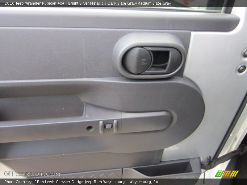 Bright Silver Metallic / Dark Slate Gray/Medium Slate Gray 2010 Jeep Wrangler Rubicon 4x4