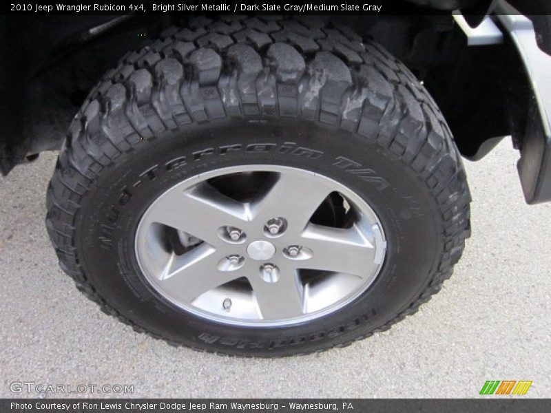 Bright Silver Metallic / Dark Slate Gray/Medium Slate Gray 2010 Jeep Wrangler Rubicon 4x4