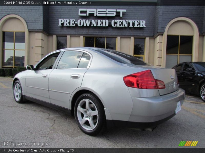Brilliant Silver Metallic / Graphite 2004 Infiniti G 35 Sedan