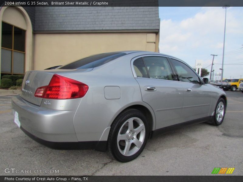 Brilliant Silver Metallic / Graphite 2004 Infiniti G 35 Sedan