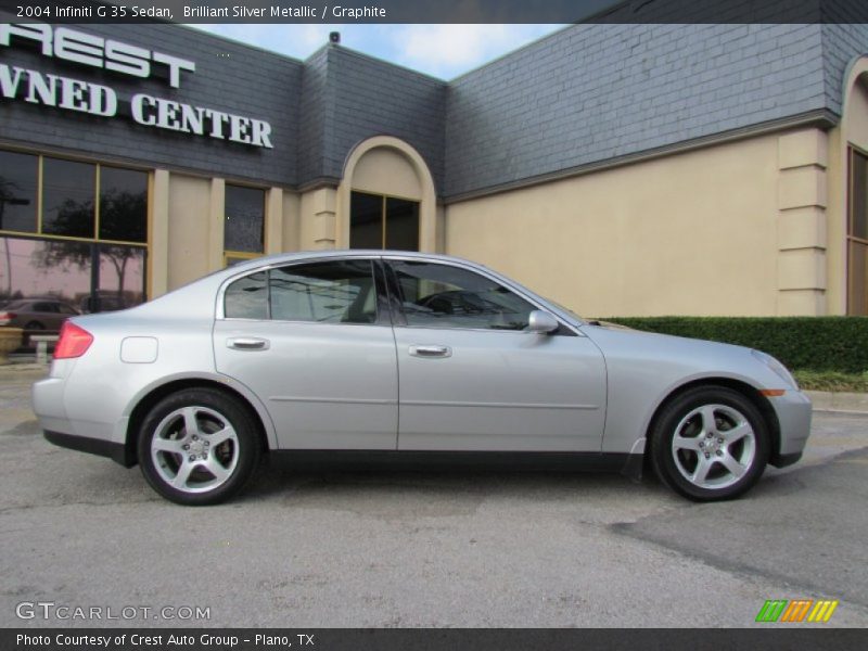 Brilliant Silver Metallic / Graphite 2004 Infiniti G 35 Sedan
