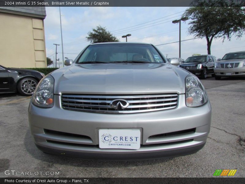 Brilliant Silver Metallic / Graphite 2004 Infiniti G 35 Sedan