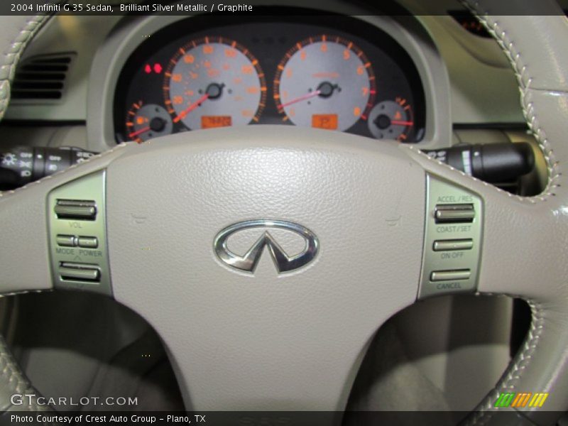 Brilliant Silver Metallic / Graphite 2004 Infiniti G 35 Sedan