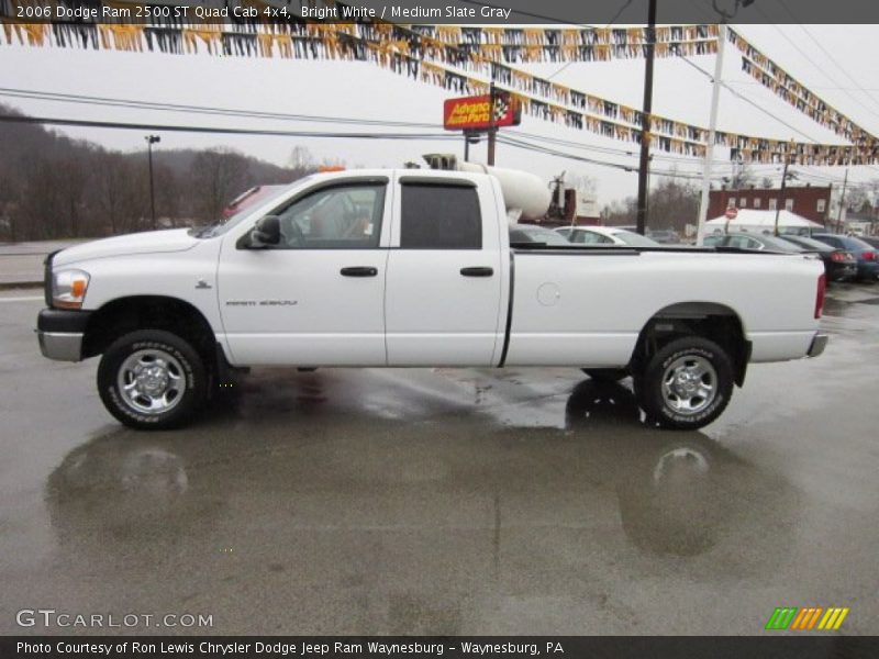 Bright White / Medium Slate Gray 2006 Dodge Ram 2500 ST Quad Cab 4x4