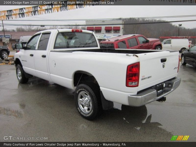 Bright White / Medium Slate Gray 2006 Dodge Ram 2500 ST Quad Cab 4x4