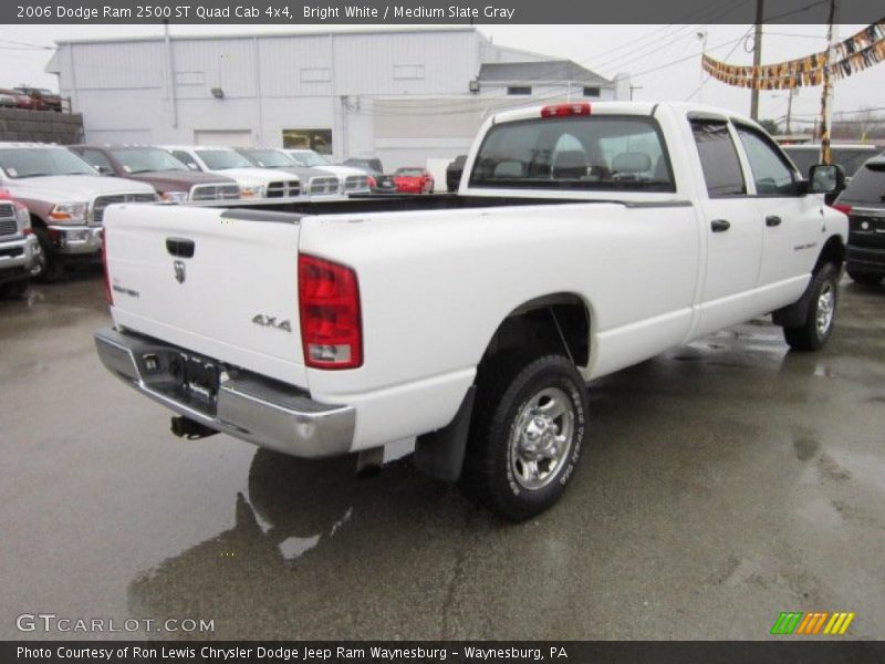 Bright White / Medium Slate Gray 2006 Dodge Ram 2500 ST Quad Cab 4x4