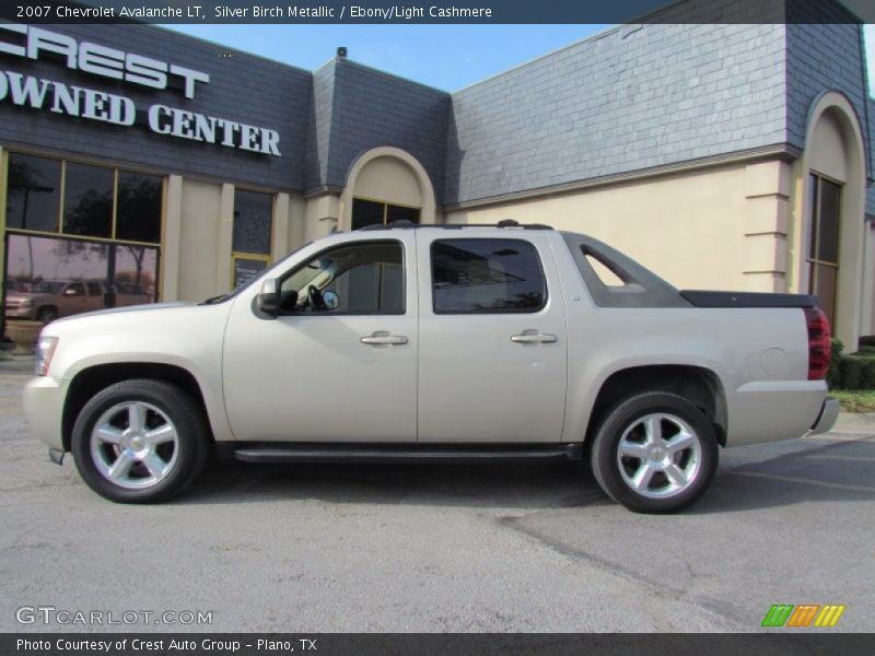 Silver Birch Metallic / Ebony/Light Cashmere 2007 Chevrolet Avalanche LT