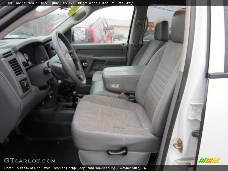 Bright White / Medium Slate Gray 2006 Dodge Ram 2500 ST Quad Cab 4x4