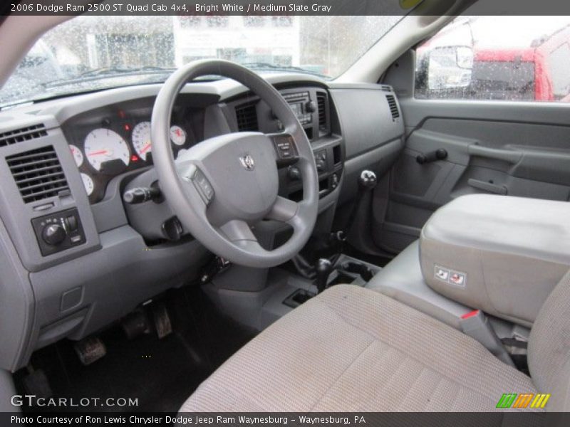 Bright White / Medium Slate Gray 2006 Dodge Ram 2500 ST Quad Cab 4x4