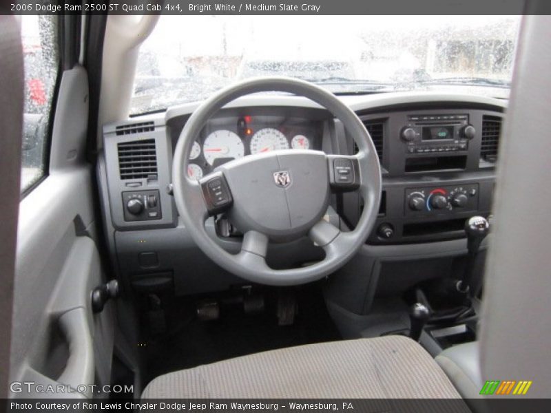 Bright White / Medium Slate Gray 2006 Dodge Ram 2500 ST Quad Cab 4x4